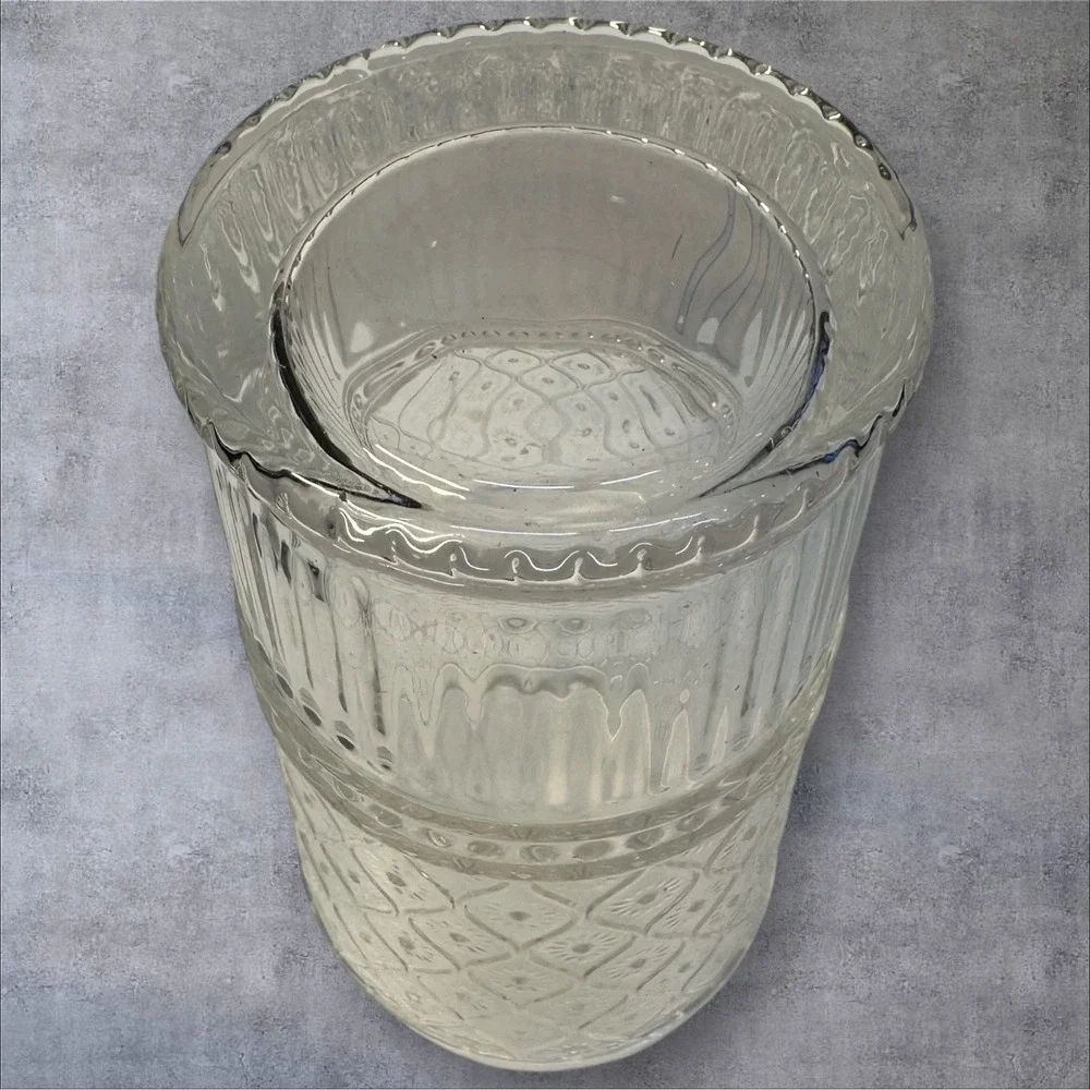 Set‎ of 4 - Godinger Claro Vintage Style Clear Glass Tumblers
